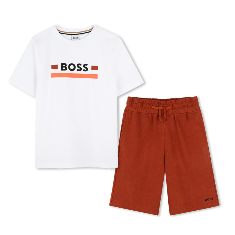 Baumwoll-Shirt und -Shorts BOSS 
                        JUNGE