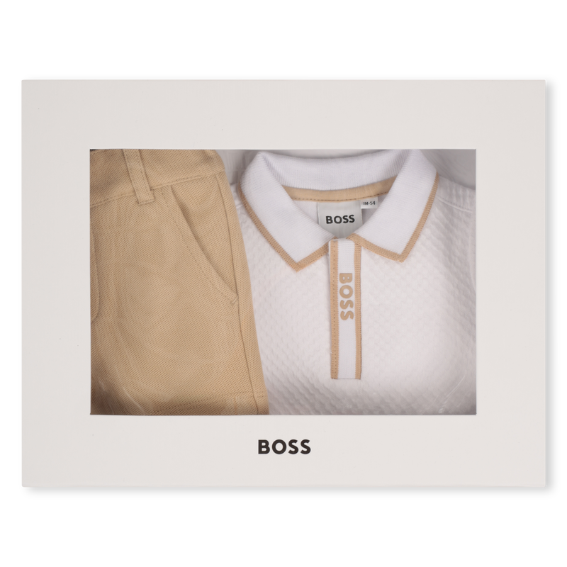 Set aus Polohemd und Shorts BOSS 
                        JUNGE