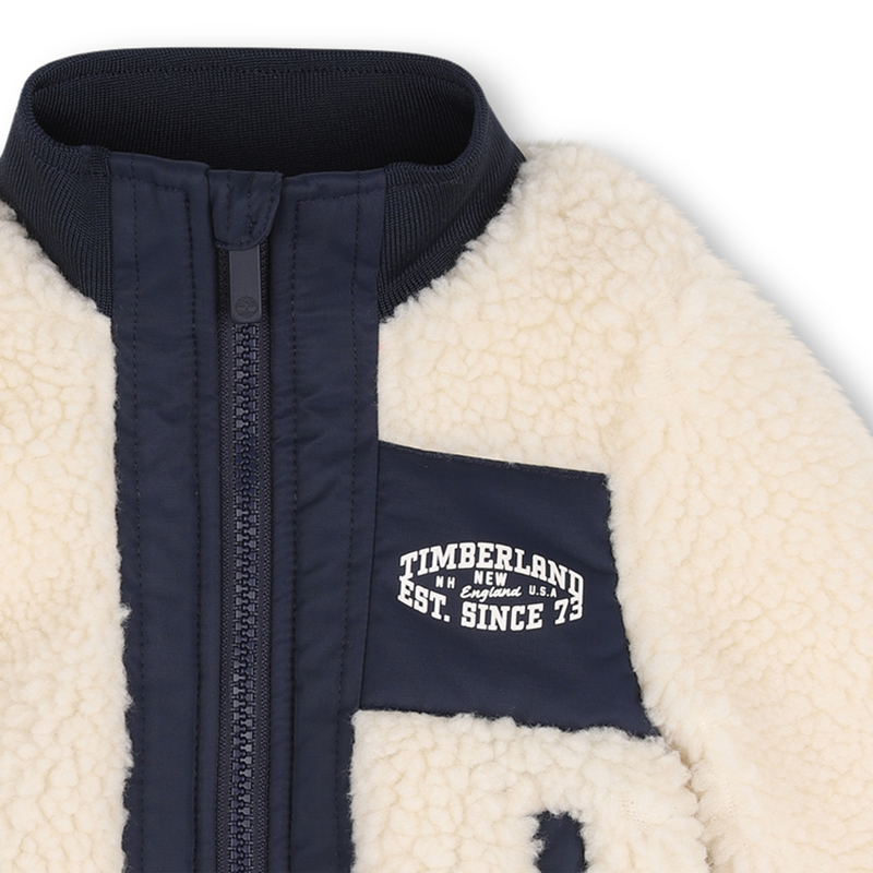 Flauschige Fleece-Cardigan TIMBERLAND 
                        JUNGE
