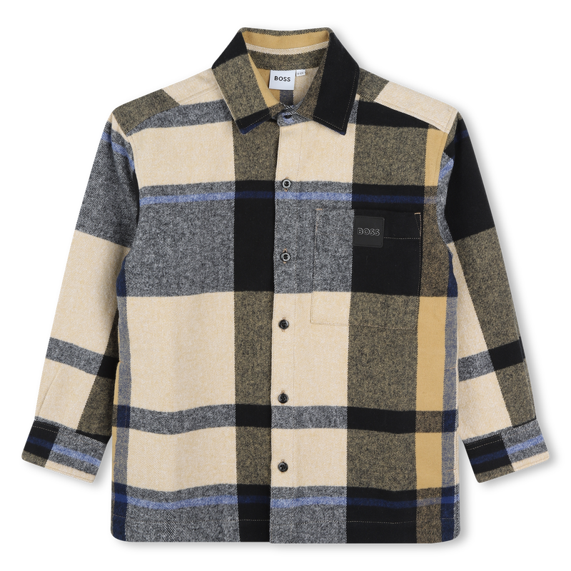 Lang&auml;rmliges Baumwoll-Hemd BOSS 
                        JUNGE