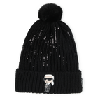 Strickm&uuml;tze mit Bommel KARL LAGERFELD KIDS 
                    M&Auml;DCHEN