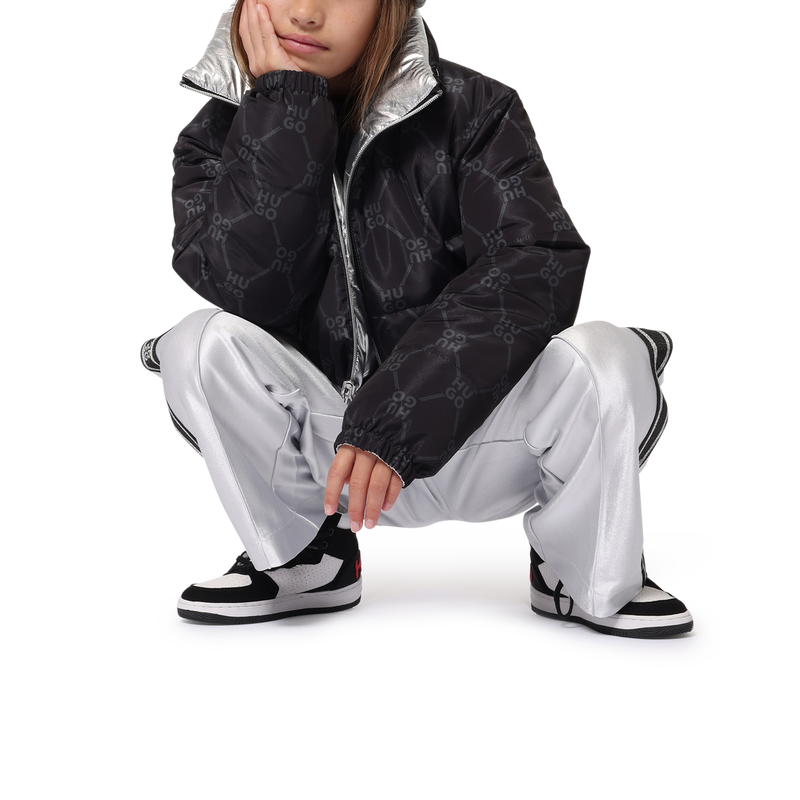 Kurze Wende-Winterjacke HUGO 
                    M&Auml;DCHEN