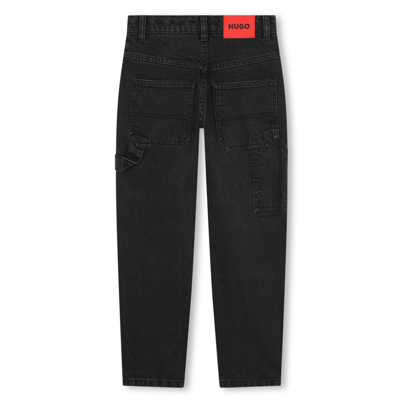 Weite, unifarbene Jeans HUGO 
                        JUNGE