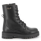 Mittelhoher Schn&uuml;rstiefel aus Rindsleder KARL LAGERFELD KIDS 
                    M&Auml;DCHEN