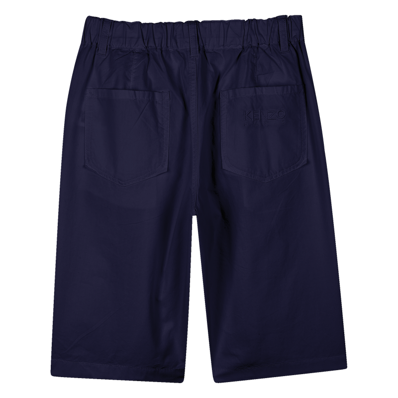Einfarbige Baumwoll-Bermudas KENZO KIDS 
                        JUNGE