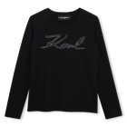 Langarm-T-Shirt KARL LAGERFELD KIDS 
                    M&Auml;DCHEN