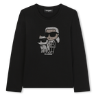 Langarm-T-Shirt KARL LAGERFELD KIDS 
                    M&Auml;DCHEN