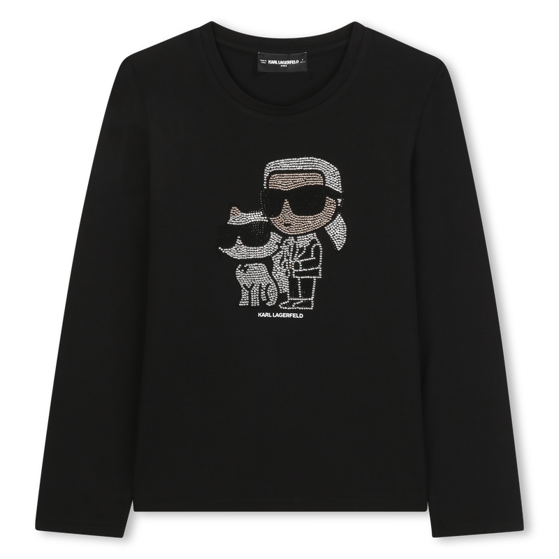 Langarm-T-Shirt KARL LAGERFELD KIDS 
                        M&Auml;DCHEN