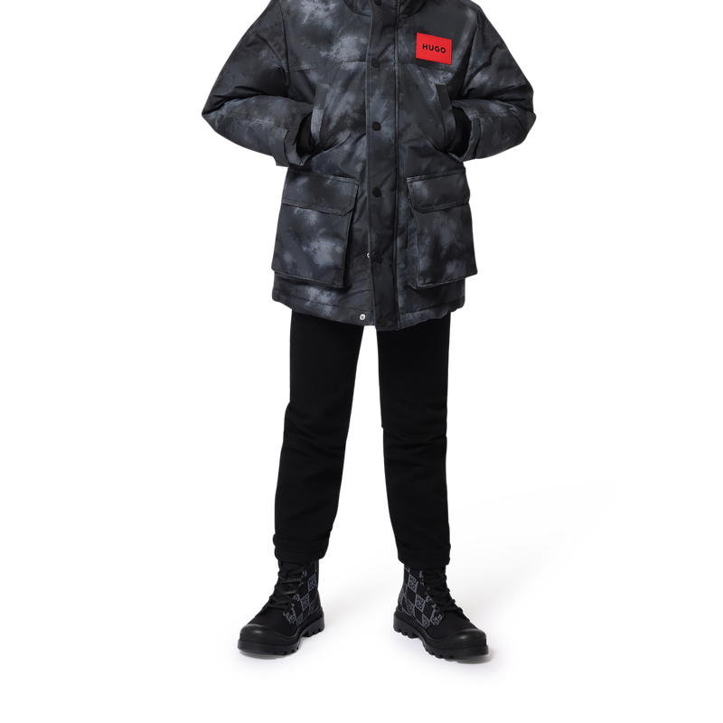 Kapuzen-Parka mit Taschen HUGO 
                        JUNGE