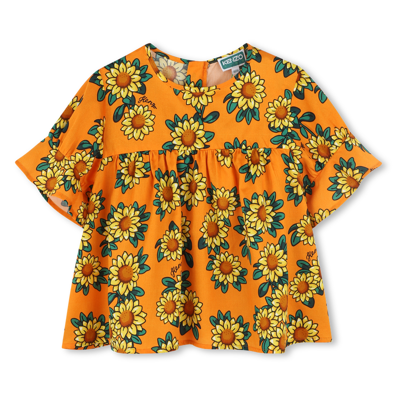 Bluse aus Baumwollsatin KENZO KIDS 
                        M&Auml;DCHEN