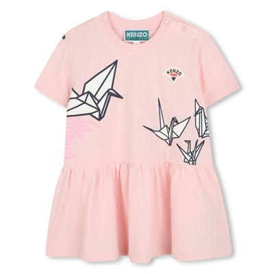 Kurz&auml;rmliges Kleid KENZO KIDS M&Auml;DCHEN