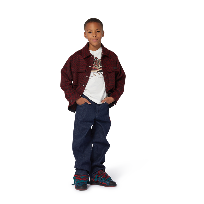 Fleecejacke mit Print LANVIN 
                        JUNGE