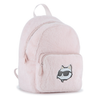 Kleiner Rucksack aus flauschigem Fleece KARL LAGERFELD KIDS 
                    M&Auml;DCHEN