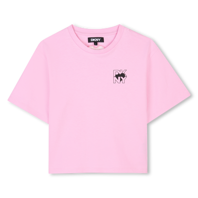 Kurzarm-T-Shirt aus Baumwolle DKNY M&Auml;DCHEN