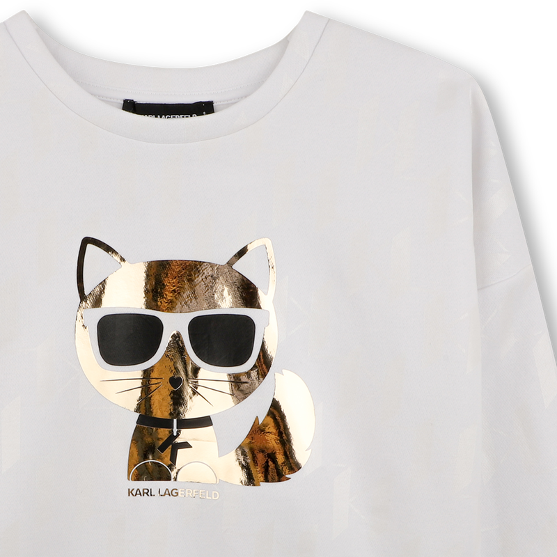 Langarm-Sweatshirt KARL LAGERFELD KIDS 
                        M&Auml;DCHEN