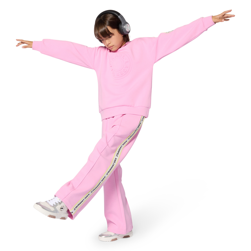 Kapuzensweatshirt KARL LAGERFELD KIDS 
                        M&Auml;DCHEN