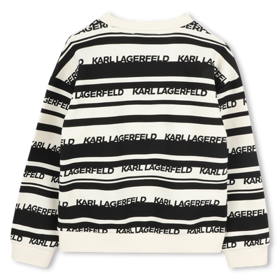 Gestreiftes Sweatshirt KARL LAGERFELD KIDS JUNGE