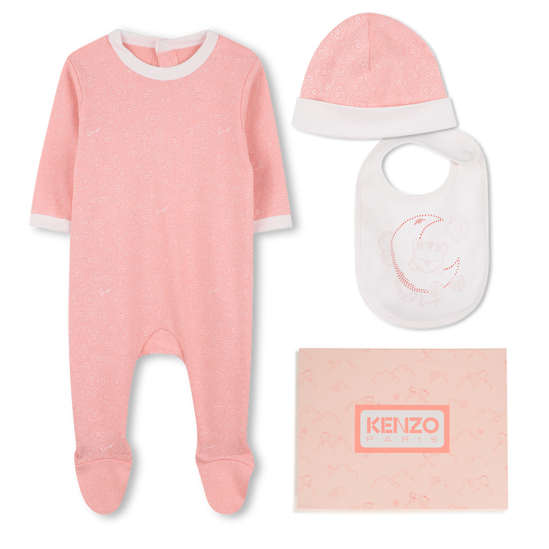 Set aus Pyjama, L&auml;tzchen und M&uuml;tze KENZO KIDS 
                        M&Auml;DCHEN