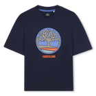 Kurz&auml;rmeliges T-Shirt aus Jersey, MARINE, hi-res