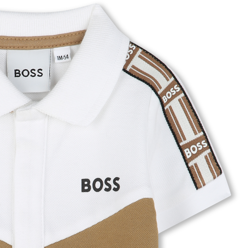Polo mit Streifen an den Armen BOSS 
                        JUNGE