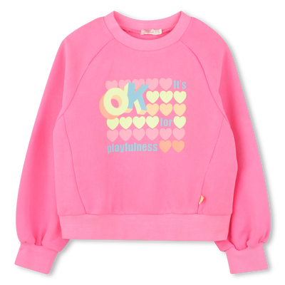 Gef&auml;rbtes Molton-Sweatshirt BILLIEBLUSH M&Auml;DCHEN