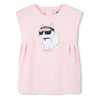 Ausgestelltes Kleid mit Grafik KARL LAGERFELD KIDS 
                    M&Auml;DCHEN