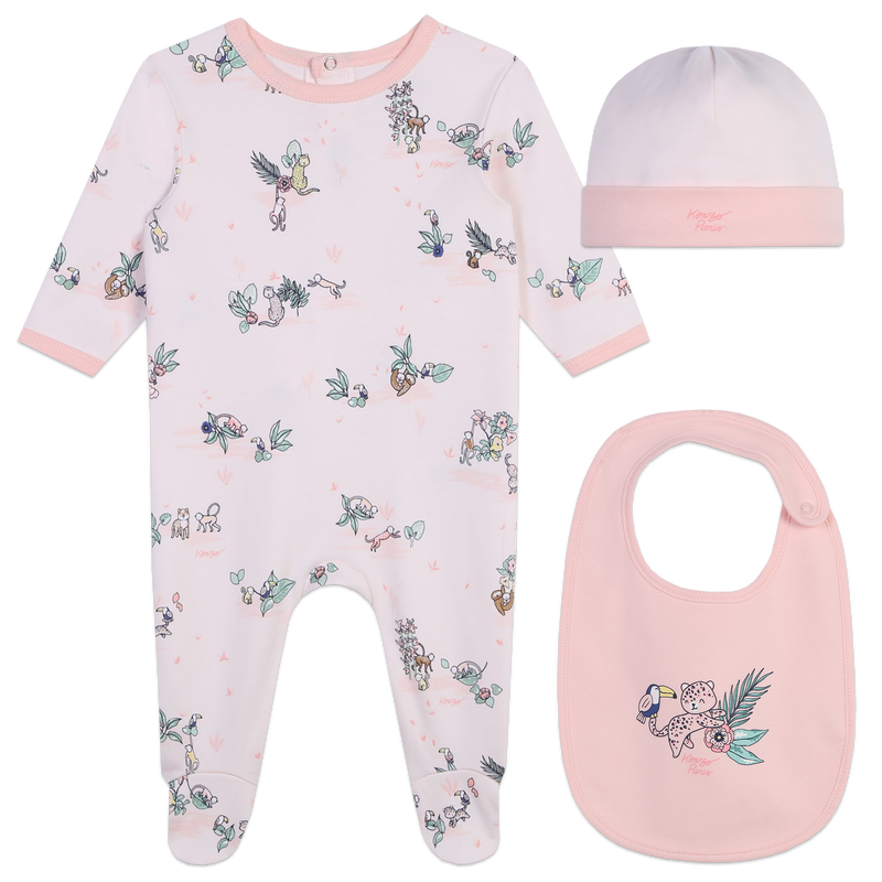 Baumwoll-Pyjama, M&uuml;tze &amp; Latz KENZO KIDS 
                        M&Auml;DCHEN