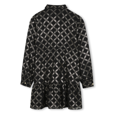 Langärmeliges Kleid aus Polyester MICHAEL KORS MÄDCHEN