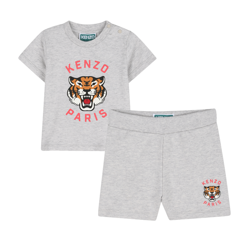 SET AUS T-SHIRT UND BERMUDASHORTS KENZO KIDS 
                        JUNGE