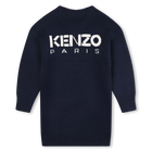 Strickkleid mit Jacquard KENZO KIDS 
                    M&Auml;DCHEN