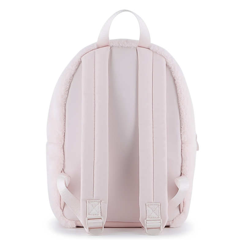 Kleiner Rucksack aus flauschigem Fleece KARL LAGERFELD KIDS 
                        M&Auml;DCHEN