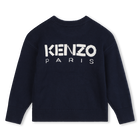 Strickpulli mit Blume und Logo KENZO KIDS 
                    M&Auml;DCHEN