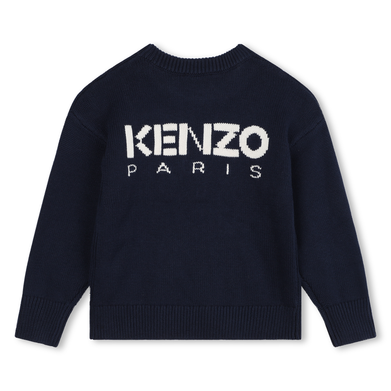 Strickpulli mit Blume und Logo KENZO KIDS 
                        M&Auml;DCHEN