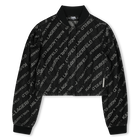 Jeansjacke mit Puff&auml;rmeln KARL LAGERFELD KIDS 
                    M&Auml;DCHEN