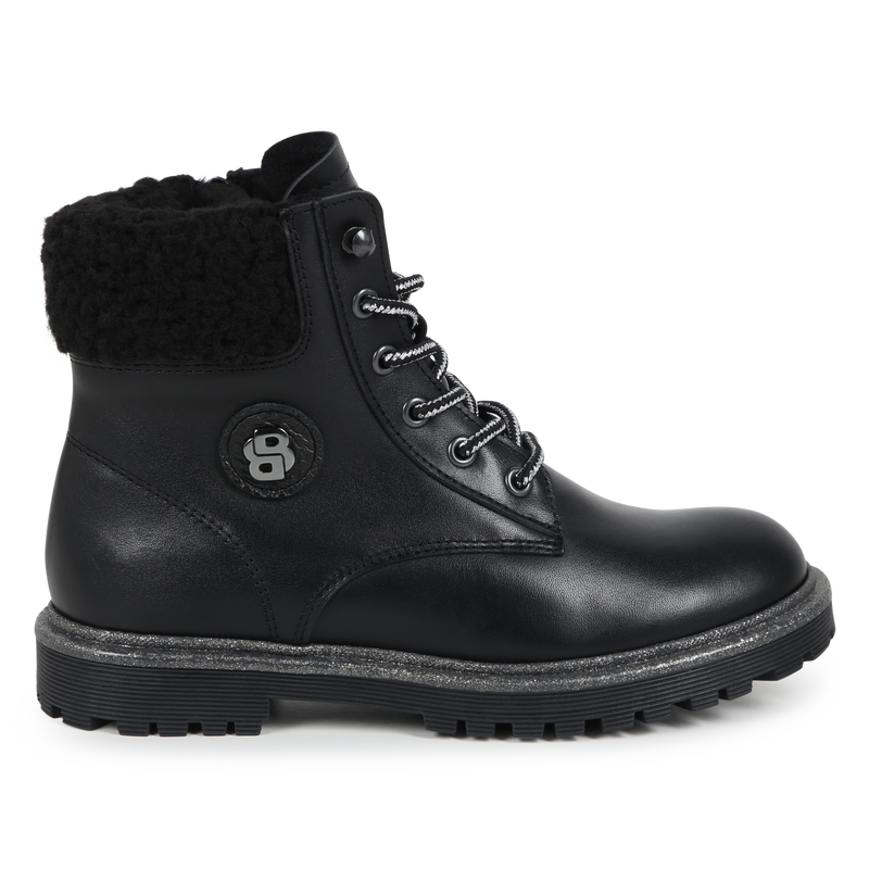 Leder-Stiefeletten BOSS 
                        M&Auml;DCHEN