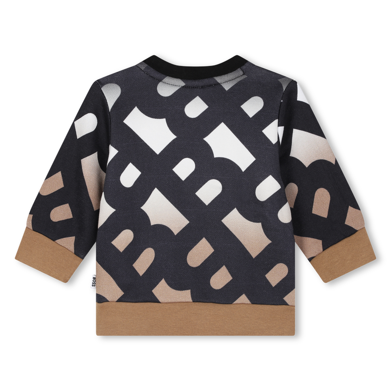 Dreifarbiger Sweater mit Print BOSS 
                        JUNGE