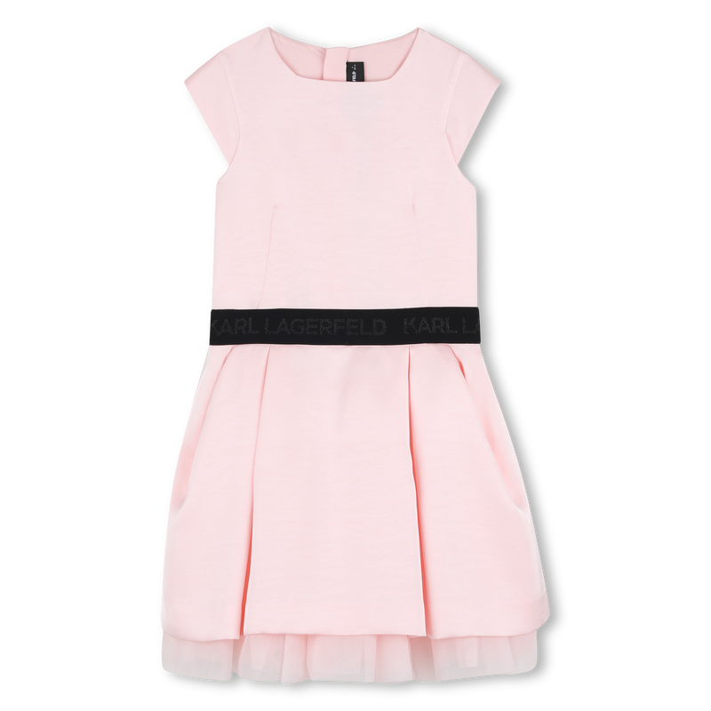 KLEID AUS SATIN KARL LAGERFELD KIDS 
                        M&Auml;DCHEN