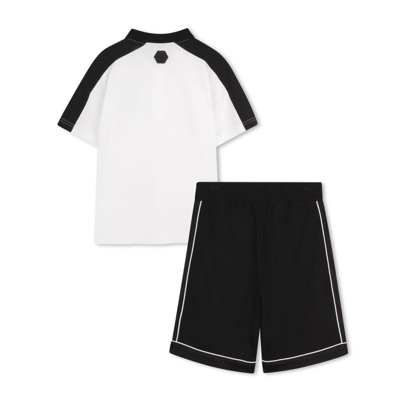 SET AUS T-SHIRT UND BERMUDASHORTS DKNY 
                        JUNGE