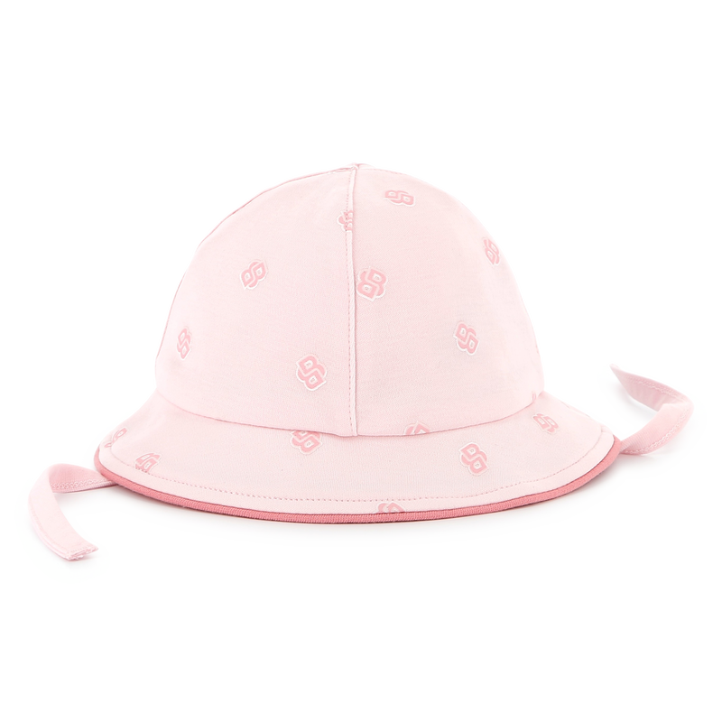 Baumwoll-Hut mit B&auml;ndern BOSS 
                        M&Auml;DCHEN