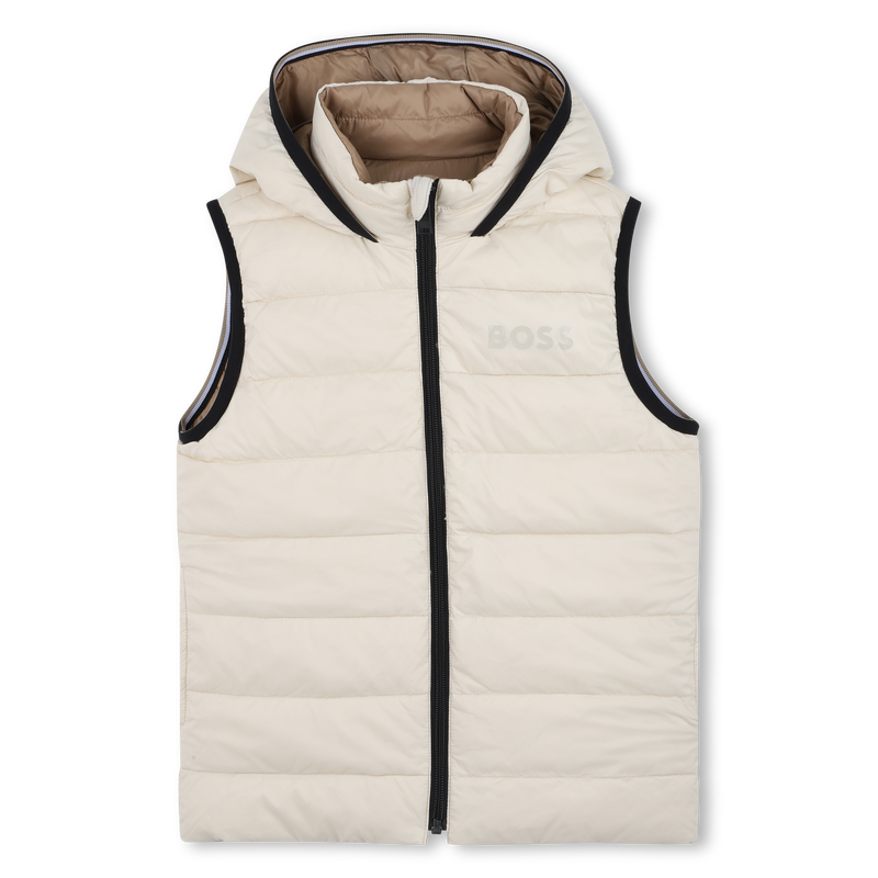 Daunenjacke mit Kapuze in Flann-Optik BOSS 
                        JUNGE