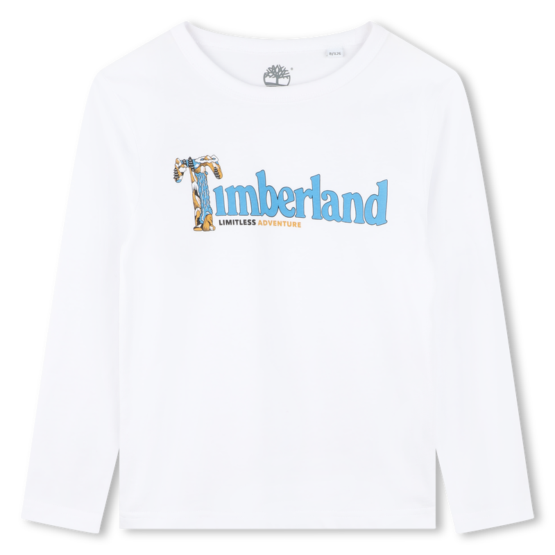 Logo-T-Shirt mit Schriftzug TIMBERLAND 
                        JUNGE