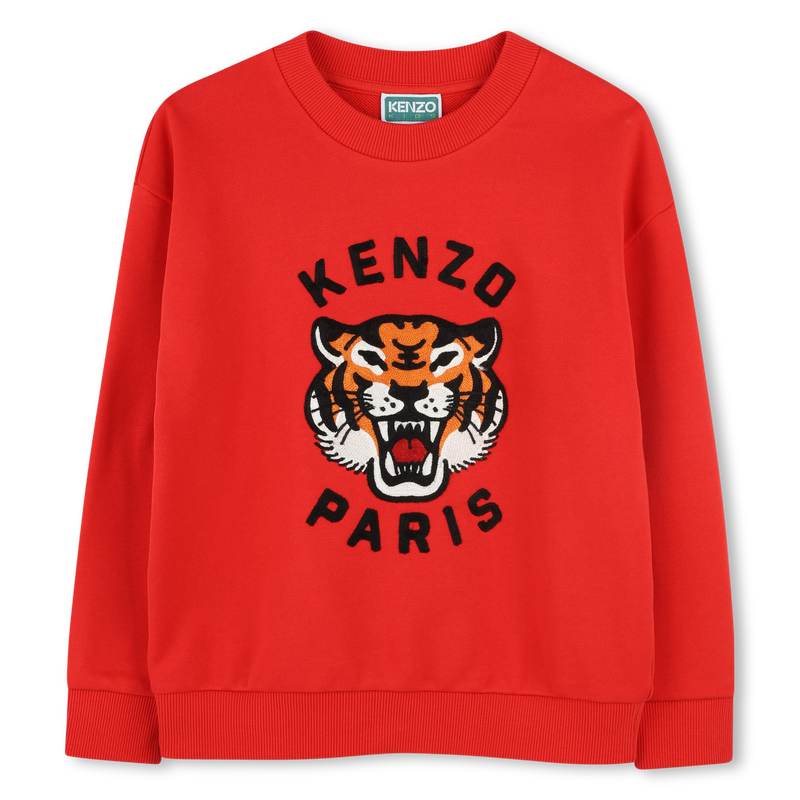 Sweatshirt mit Tiger-Stickerei KENZO KIDS 
                        JUNGE