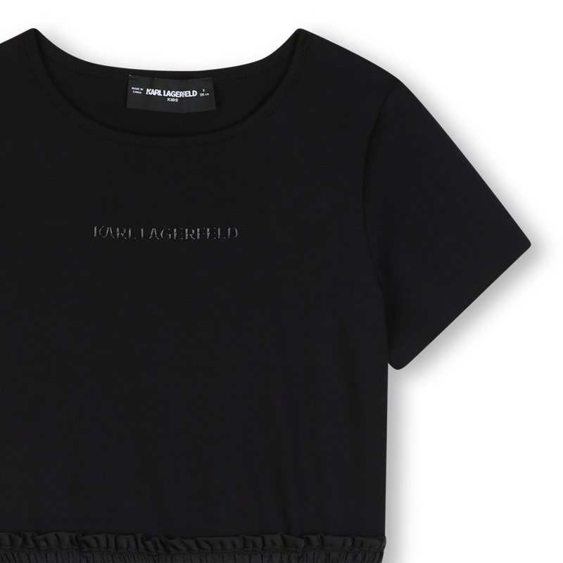 Kurzarmkleid KARL LAGERFELD KIDS 
                        M&Auml;DCHEN