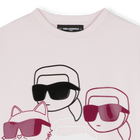 Lang&auml;rmeliges Kleid KARL LAGERFELD KIDS 
                    M&Auml;DCHEN