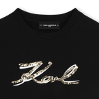 T-Shirt mit Pailletten KARL LAGERFELD KIDS 
                    M&Auml;DCHEN