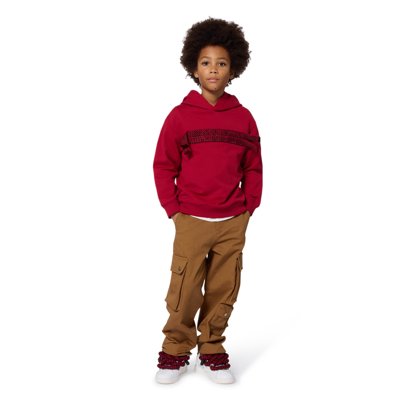 Bestickte bedruckte Hose mit PA-Logo LANVIN 
                        JUNGE