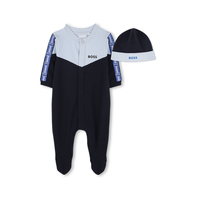Molton-Pyjama und -M&uuml;tze BOSS JUNGE