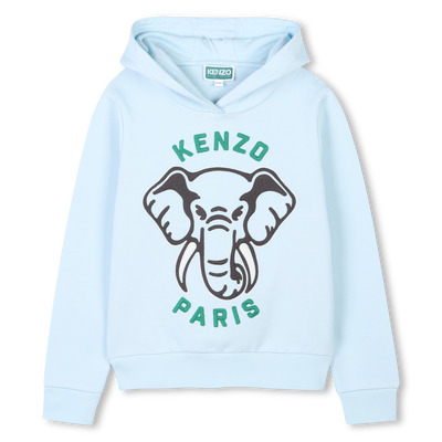 Kapuzensweatshirt mit Elefant KENZO KIDS JUNGE