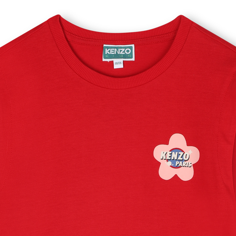 Kurz&auml;rmeliges Kleid KENZO KIDS 
                        M&Auml;DCHEN