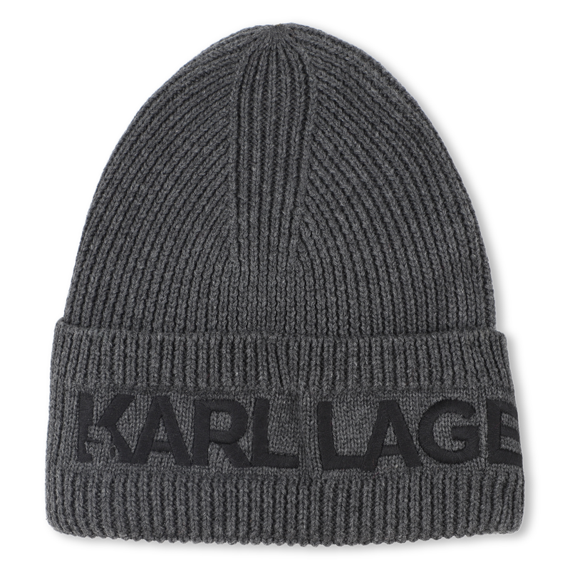 Strickm&uuml;tze + Halsw&auml;rmer Set KARL LAGERFELD KIDS 
                        JUNGE
